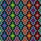 Knitted ornate seamless pattern