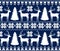 Knitted, pixel Christmas and New Year pattern. Wool Knitting Sweater Design. Wallpaper wrapping paper textile print. Eps