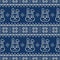 Knitted seamless pattern for 2023 new year of the rabbit