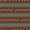 Knitted seamless pattern with elements of the Celtic knot and a snake biting a snake tail that ahead