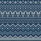 Knitted seamless pattern in Fair Isle style