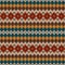 Knitted seamless pattern in Fair Isle style. EPS available