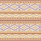 Knitted seamless vector pattern with cozy geometric ornament