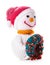 Knitted snowman