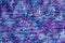 Knitted Texture - Fluffy Purple, Blue and Pink