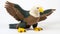 Knitted Toy Bald Eagle: Explosive Wildlife Inspired By Aykut Aydogdu