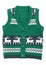 Knitted vest with a Christmas ornament (with deer)