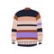 Knitted wool sweater. Warm casual knitwear, winter season apparel. Unisex clothes for cold weather. Soft striped garment