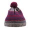 Knitted wool winter hat with pom pom isolated on white