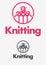 Knitting logo