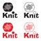 Knitting logo