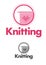 Knitting logo