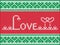 Knitting love card