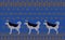 Knitting pattern with husky dogs