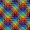Knitting seamless multicolour pattern