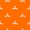 Knive shop pattern vector orange