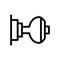 Knob door icon flat vector template design trendy