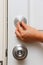 Knob lock in door for protect