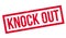 Knock Out rubber stamp