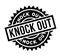 Knock Out rubber stamp