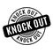 Knock Out rubber stamp