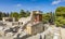 Knossos palace. Crete, Greece. Knossos palace - largest Bronze Age archaeological site on Crete of the Minoan civilization and cul