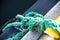 Knot of a mooring line