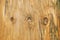 Knots in weathered plywood