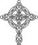 Knotted celtic cross stencil