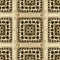 Knotted gold 3d vector seamless pattern. Plaid textured zig zag background. Repeat tartan backdrop. Intricate twisted geometric