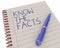 Know the Facts Research Information Learn Pen