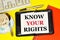 Know your rights. rights. Text label in the planning Notepad.