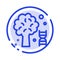 Knowledge, Dna, Science, Tree Blue Dotted Line Line Icon
