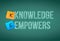 Knowledge empowers business concept