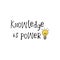 Knowledge is power vector illustration