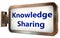 Knowledge Sharing on billboard background
