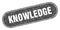 knowledge sign. knowledge grunge stamp.