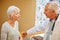 She knows the importance of regular checkups. a senior woman visiting her doctor.