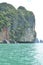 ko phi phi thailand rocks blue water boat trip