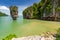 Ko Tapu rock on the Phang Nga Bay in Thailand