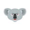 Koala angry emoji. koala bear evil emotions avatar. Beast aggressive. Vector illustration