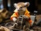 Koala bear operating mini crane Canon EOS D