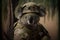 Koala dressed as soldier, concept of Mascot Costume and Animal Outfit, created with Generative AI technology