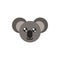 Koala face cartoon australia icon on white background