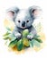 Koala and Kangaroo: A Warm Welcome in the Eucalyptus Forest - Cu