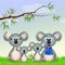 Koalas family