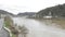 Kobern-Gondorf, Germany - 01 05 2022: Flood seen from the bridge Niederfell - Kobern-Gondorf