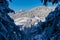 Kobesnock - Panoramic view of mountain summit Osternig in Julian Alps seen from Kobesnock near Bad Bleiberg, Carinthia