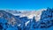 Kobesnock - Panoramic view of mountain summit Osternig in Julian Alps seen from Kobesnock near Bad Bleiberg, Carinthia