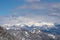 Kobesnock - Panoramic view of the snowcapped mountain ranges of High Tauern and Nock Mountains